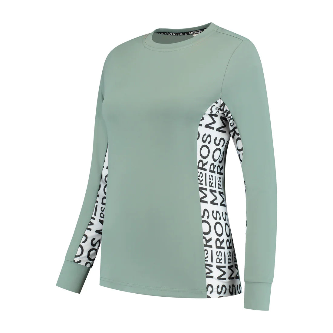Mrs Ros Lavender Fields long sleeve training top- Green