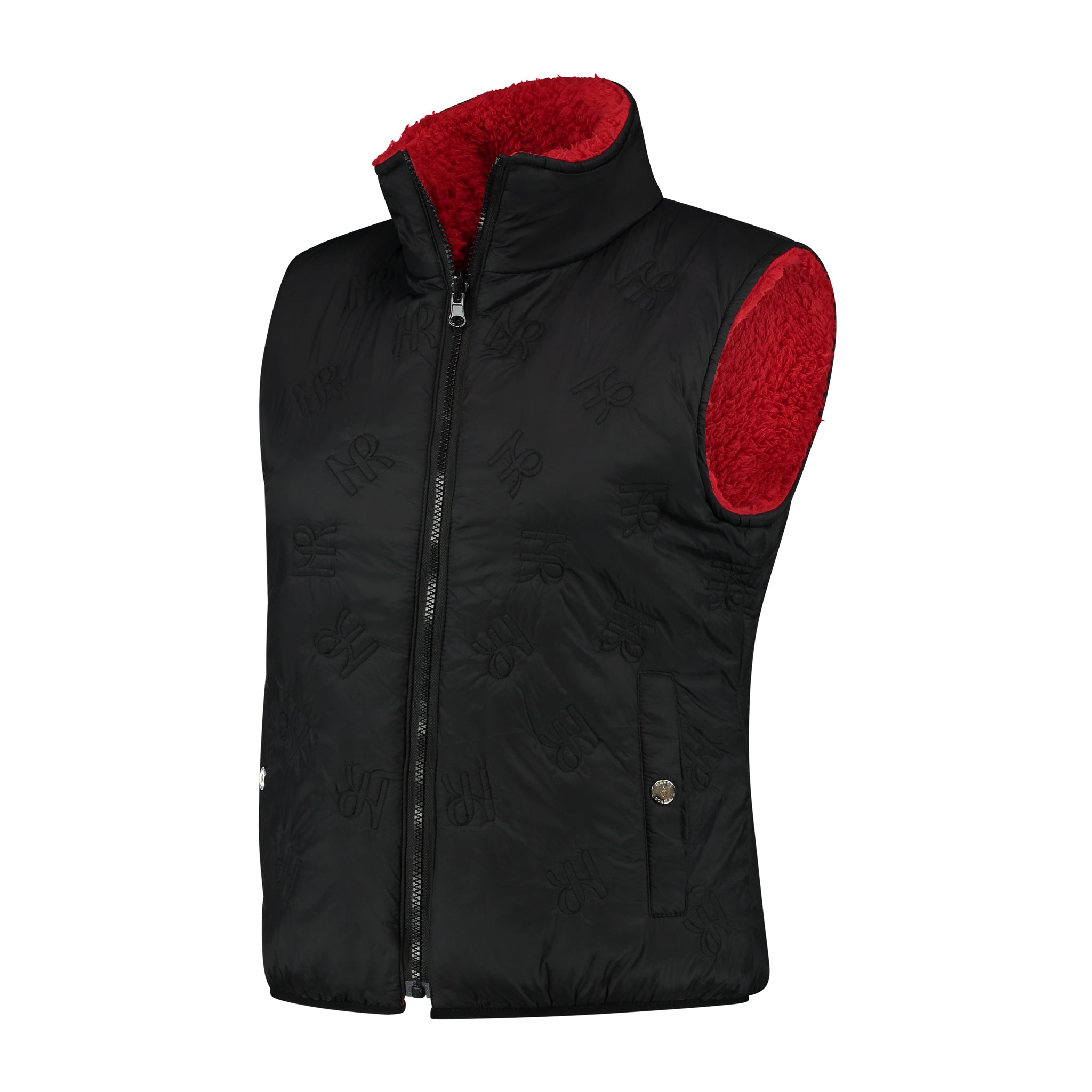 Mrs Ros Storm reversible vest- Black/Red