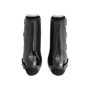 Mrs Ros Air flex tendon boots- Black and Silver Full size