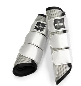 Mrs. Ros Neoprene and Mesh horse boots- Oyster Grey