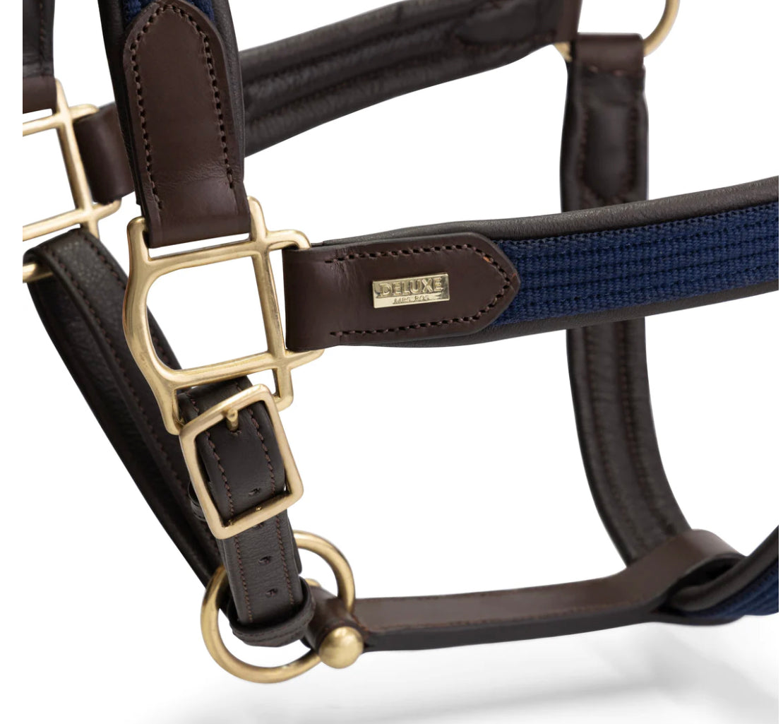 Mrs. Ros Brown&Navy deluxe halter- Full size