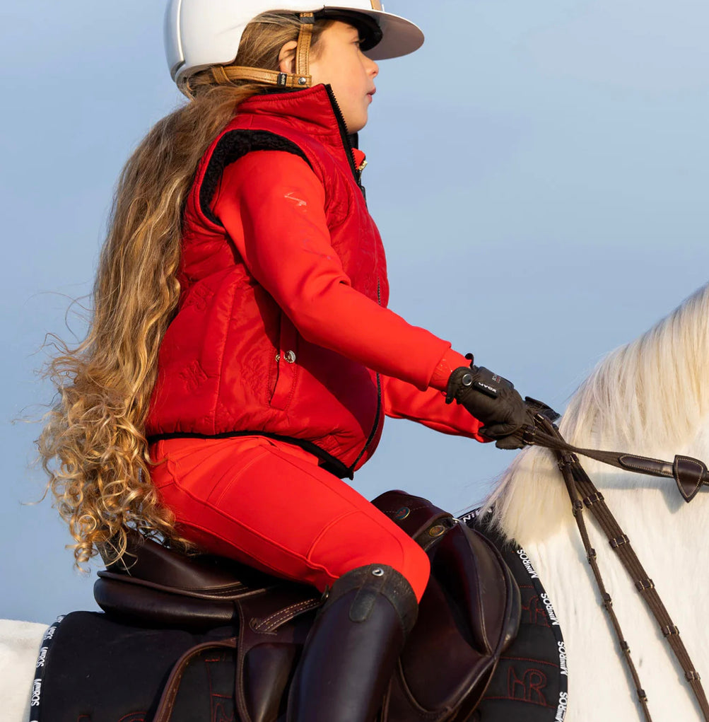 Mini Ros soft shell breeches- Cheeky Red
