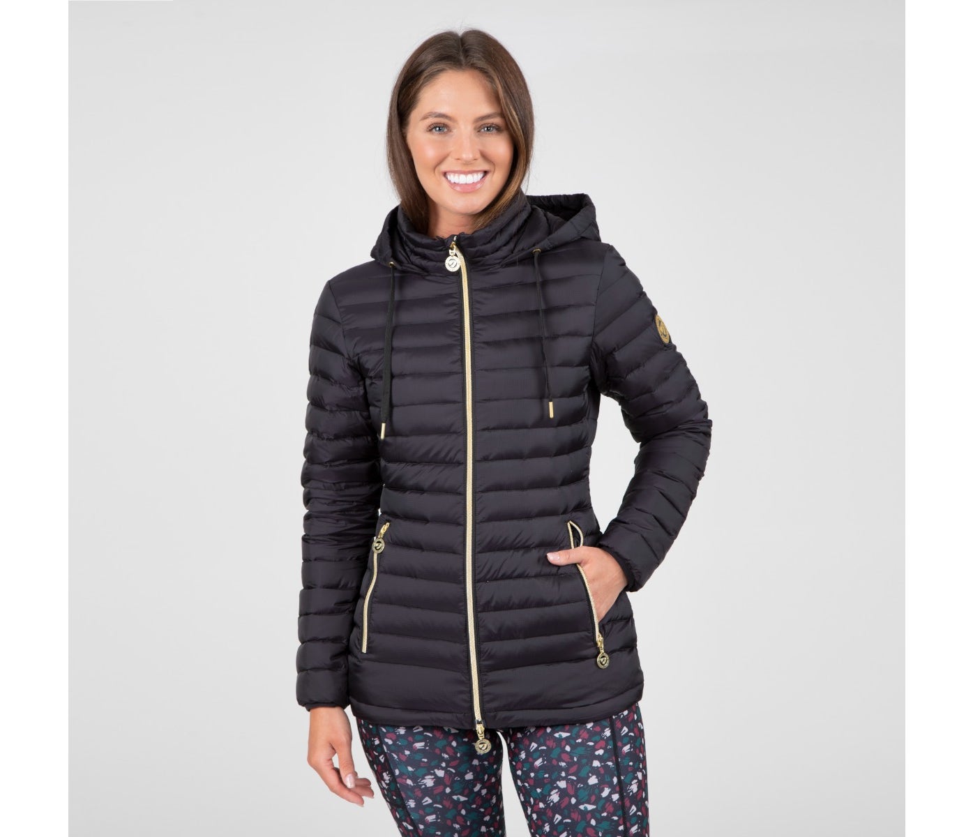 Shires Aubrion Norwood  jacket- Charcoal w. Gold