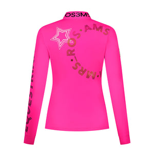 MrsRos Long Sleeve Training Top- Fuchsia