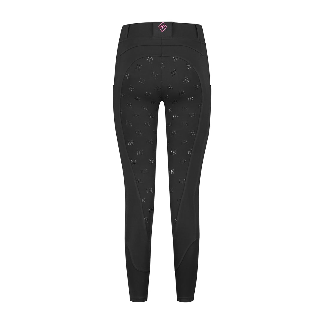 Mrs Ros Silhouette Riding Breeches- Black w. Fuchsia