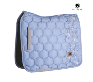 Dotibel Nova pad- Light blue w. Grey flowers