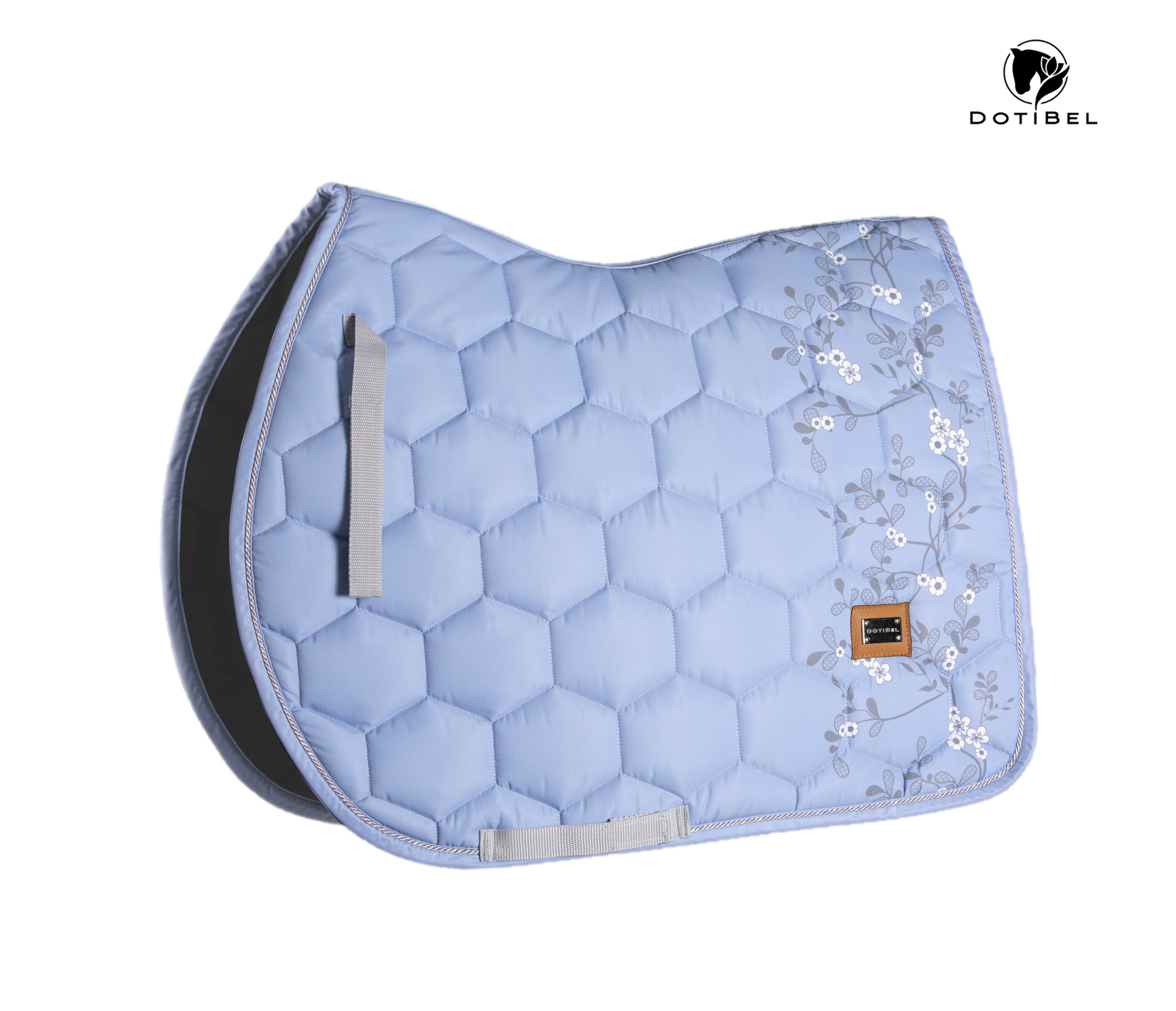 Dotibel Nova pad- Light blue w. Grey flowers