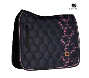 Dotibel Nova pad- Black w. Pink roses