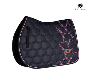 Dotibel Nova pad- Black w. Pink roses