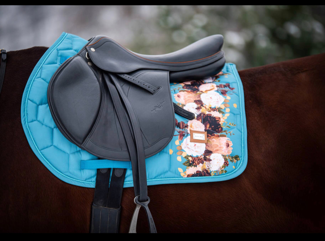Dotibel Nova Collection- Turquoise with Protea and Roses
