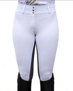 Leveza Brittany Breech-White+Grey full seat