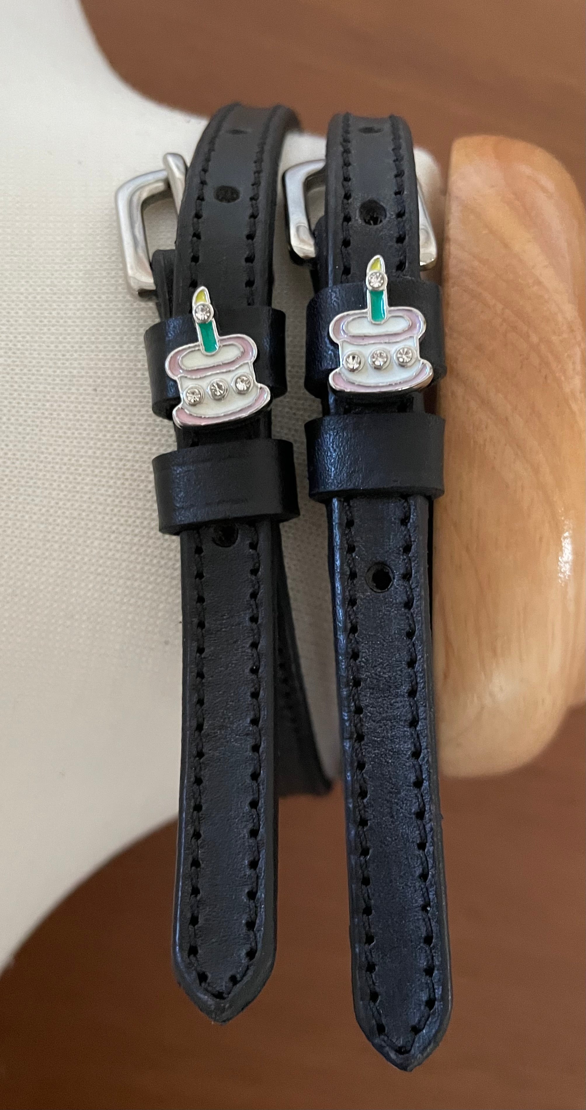 ManeJane- Birthday cake spur straps