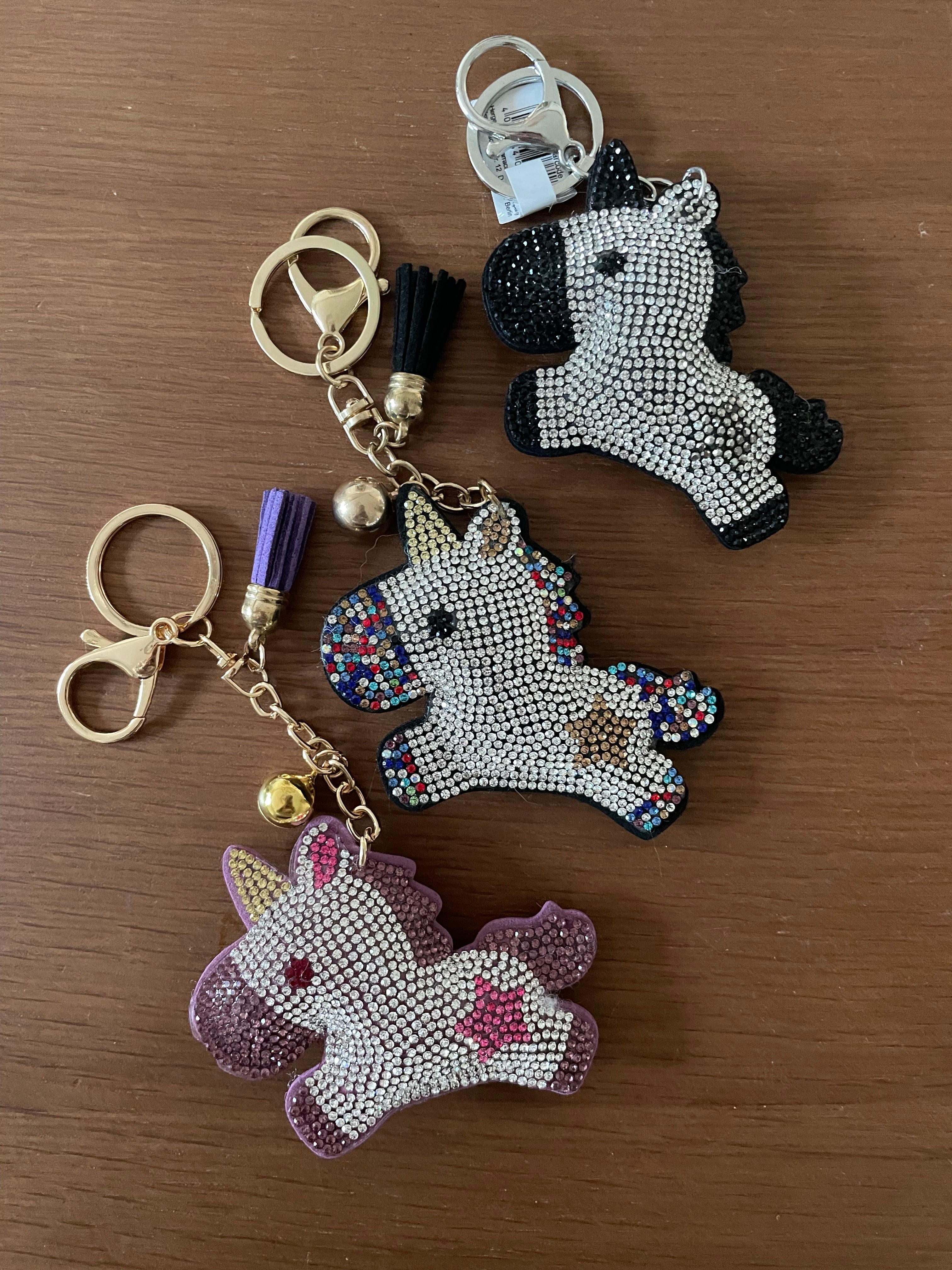 Sparkle unicorn key chain